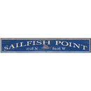 Sailfish Point Sailfish Navy Latitude Longitude | Wall Art Print on Real Wood