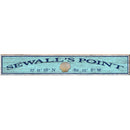 Sewall's Point, Florida Sea Shell Latitude Longitude Wooden Sign | Wall Art Print on Real Wood