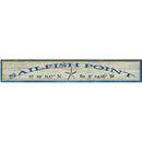 Sailfish Point Starfish Blue/Yellow Latitude Longitude | Wall Art Print on Real Wood