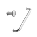 Satin Steel "Gate" Knob and Drawer Pull