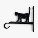 Cat Plant Hanger, Cast Iron Wall Bracket, Outdoor Garden