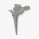 "No Pooping" Dog Yard Sign, Cast Iron Garden Stake for Lawn or Garden