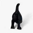 Dog Tail Wall Hook, Black Cast Iron for Leashes and Coats