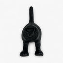 Dog Tail Wall Hook, Black Cast Iron for Leashes and Coats