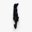 Dog Tail Wall Hook, Black Cast Iron for Leashes, Coats or Keys