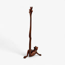 Frog Paper Towel Holder, Weathered Copper Cast Iron Kitchen Decor
