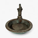 Water Pump Bird Bath, Rustic Cast Iron Garden and Patio Decor