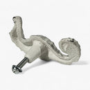 Seahorse Drawer Pull, Distressed White Cast Iron Cabinet Knob