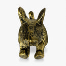Mouse Door Stop and Bookend, Antique Gold Cast Iron Shelf Decor