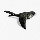 Bird Wall Hooks, Cast Iron Set of 4, Natural Iron Finish
