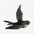 Bird Wall Hooks, Cast Iron Set of 4, Natural Iron Finish