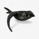 Bird Wall Hooks, Cast Iron Set of 4, Natural Iron Finish