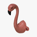 Flamingo Wall Hook, Pink Cast Iron for Towels, Keys or Leashes