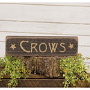 Crows w/Stars Distressed Barnwood Sign