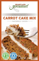 Gluten Free Carrot Cake Mix | Pack of 4 | 16 oz | Shipping Included | Heartland Gourmet | 2020
