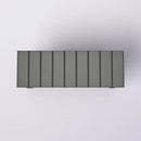 Grey Wood 2-Shelf Shoe Rack Storage Bench For Entryway or Closet