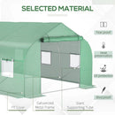 11.5 ft x 9.8 ft. Greenhouse with Green PE Cover and Heavy Duty Steel Frame
