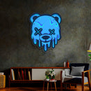 Neon Sign Bear Uv Print Neon , Bear wall art, Neon Sign