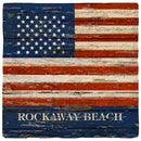 Rockaway Beach American Flag Coaster Set