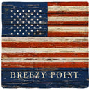 Breezy Point American Flag Coaster Set