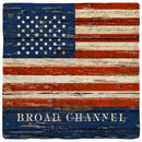 Broad Channel American Flag Coaster Set