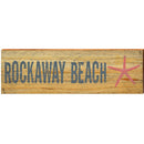 Rockaway Beach Starfish Yellow | Wall Art Print on Real Wood