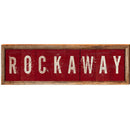 Rockaway Red | Wall Art Print on Real Wood
