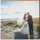 Just Married | Wall Art Print on Real Wood