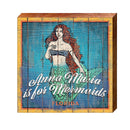 Anna Maria Island, Florida Mermaid Wooden Sign | Wall Art Print on Real Wood