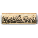 Vintage Girls on Classic Cars Team Photo | Wall Art Print on Real Wood