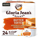 Gloria Jean's Butter Toffee K-Cups, Medium Roast – 24 Count