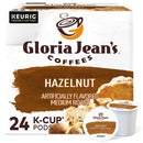 Gloria Jean's Hazelnut K-Cups, Medium Roast – 24 Count