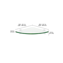 GLASSLINE Corner Shelf and CLIP Support