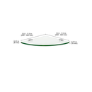 GLASSLINE Corner Shelf and FLIC Clip