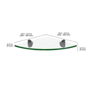 GLASSLINE Corner Shelf and JAM Clip