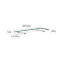 GLASSLINE Standard Shelf and ATLAS Clip