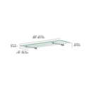 GLASSLINE Standard Shelf and ATLAS Clip