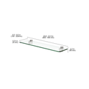 GLASSLINE Standard Shelf and CUADRO Clip