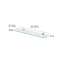 GLASSLINE Standard Shelf and CUADRO Clip