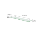 GLASSLINE Standard Shelf and JAM Clip