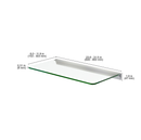 GLASSLINE Standard Shelf and RAIL Glass Bracket