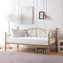 Twin size French Country Style Gold Metal Daybed Frame