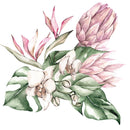Fashionable Exotic Flowers Wallpaper Smart