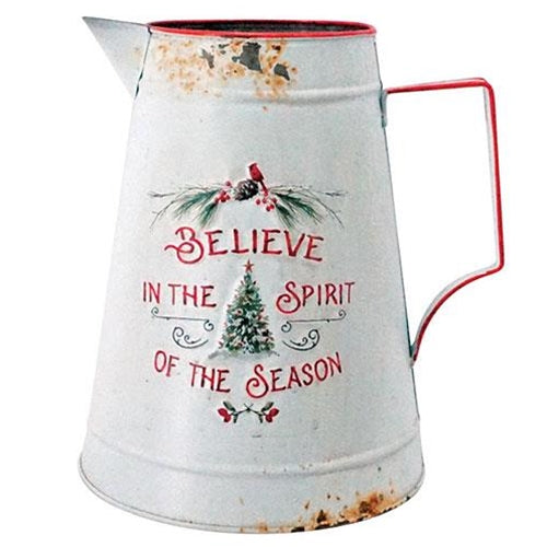 *Believe in the Season Metal Pitcher