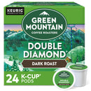 Green Mountain Double Black Diamond K-Cups, Extra Bold Dark Roast – 24 Count