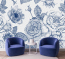 Flower Contour Wallpaper