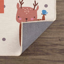 Colorful Hopscotch Washable Kids Rug