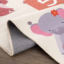 Colorful Hopscotch Washable Kids Rug