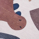 Libra Washable Kids Rug - Dinosaur rocket car rainbow
