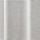 72-inch Grey and White Stripes Cotton Shower Curtain with Tassels
